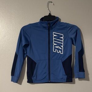 Nike Blue and Black Track Jacket kids size 5-6 yrs